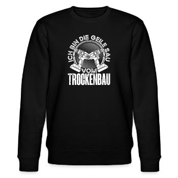 Drywall Craftsman Drywall Journeyman - Stanley/Stella CHANGER Unisex Organic Sweatshirt - black - Front - Nik (191cm) & Marisol (170cm)