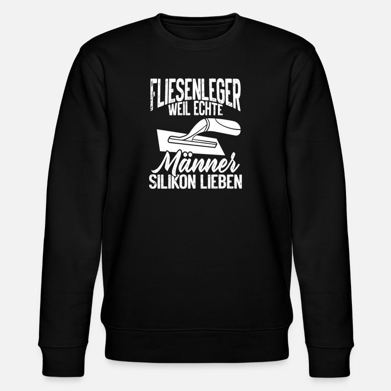 Master tiler trowel construction site - Stanley/Stella CHANGER Unisex Organic Sweatshirt - black