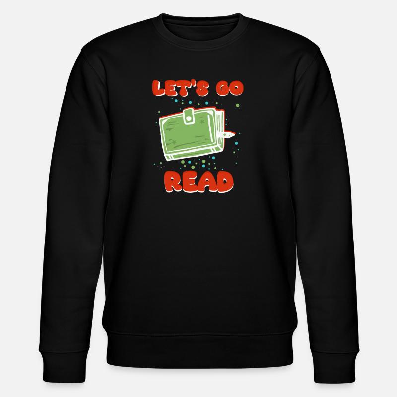 Leser Lese Liebhaber - Stanley/Stella Unisex Bio-Sweatshirt CHANGER  - Schwarz