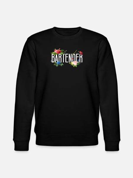 Barman Mixologue Fleurs - Sweat bio CHANGER Stanley/Stella Unisexe - noir