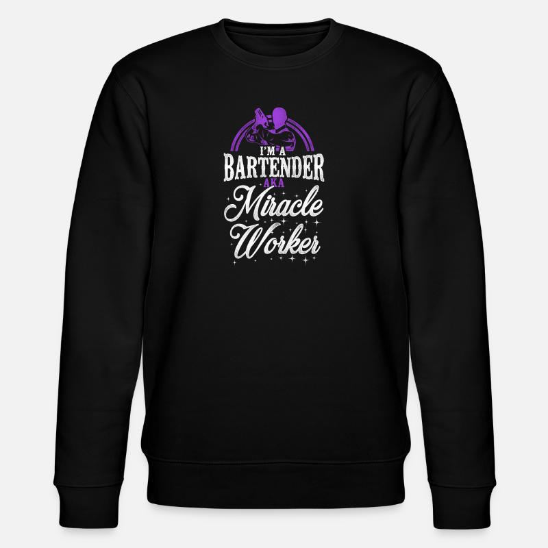 Bartender Mixologist Bartender - Stanley/Stella CHANGER Unisex Organic Sweatshirt - black