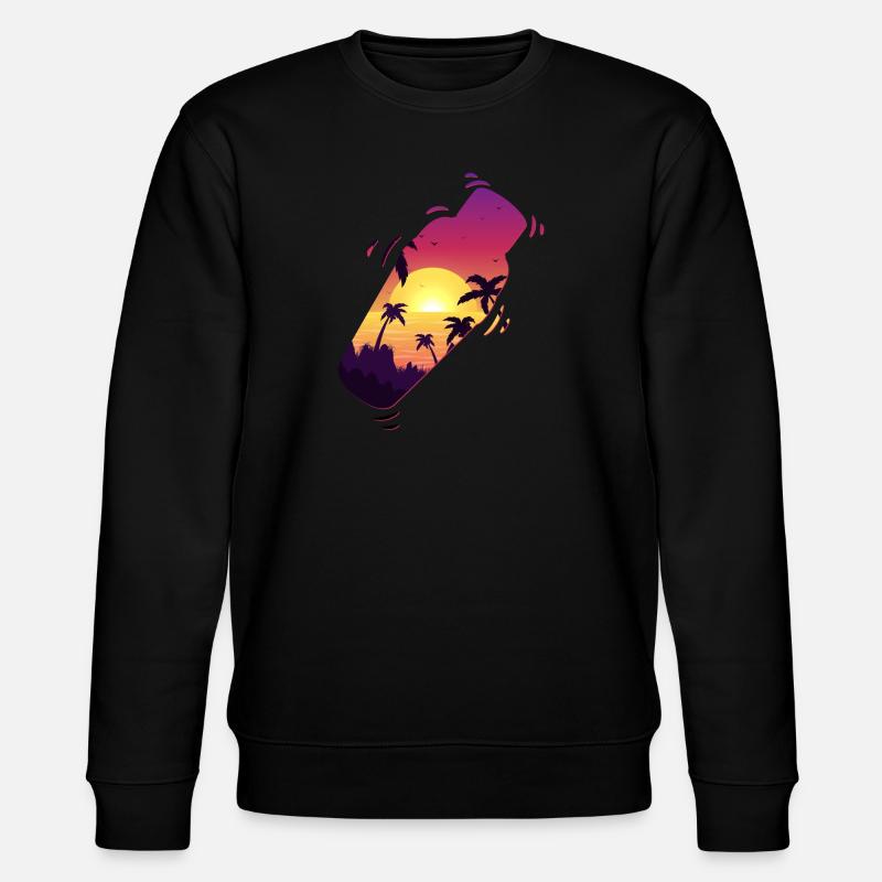 Bartender Mixologist Shaker Sunset - Stanley/Stella Unisex Bio-Sweatshirt CHANGER  - Schwarz