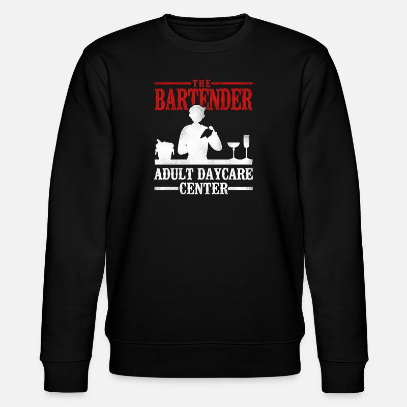 Bartender Mixologist The Bartender - Stanley/Stella CHANGER Unisex Organic Sweatshirt - black
