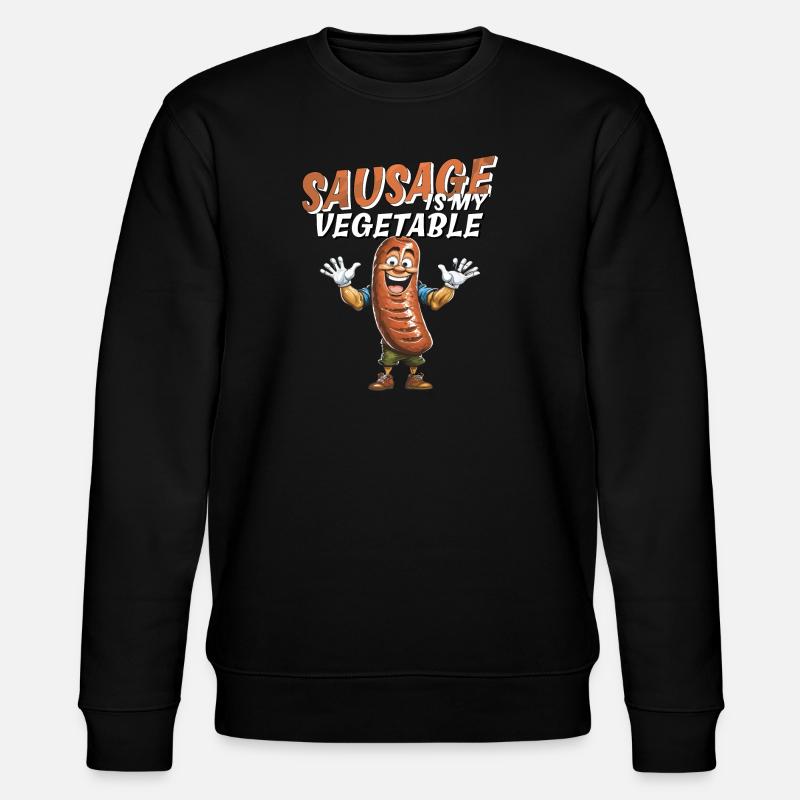 LA SAUCISSE EST MON LÉGUME - Sweat bio CHANGER Stanley/Stella Unisexe - noir