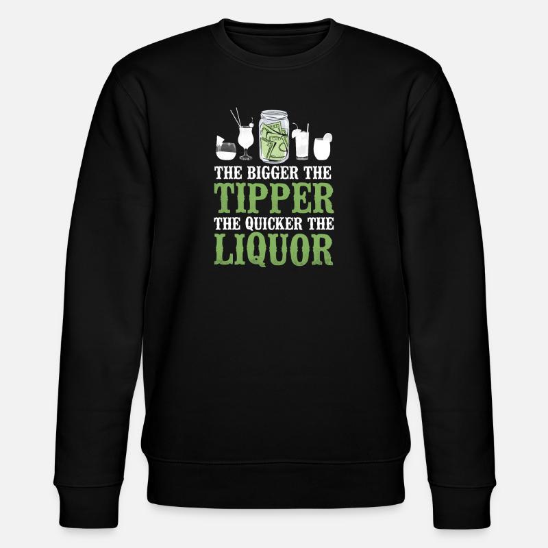 Bartender Mixologist The Bigger - Stanley/Stella CHANGER Unisex Organic Sweatshirt - black