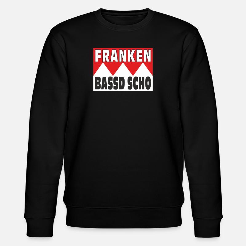 FRANKEN BASSD SCHO - Stanley/Stella Unisex Bio-Sweatshirt CHANGER  - Schwarz