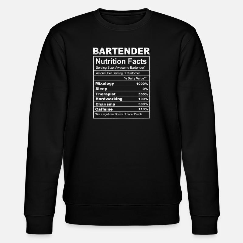 Barman Mixologue Barman - Sweat bio CHANGER Stanley/Stella Unisexe - noir