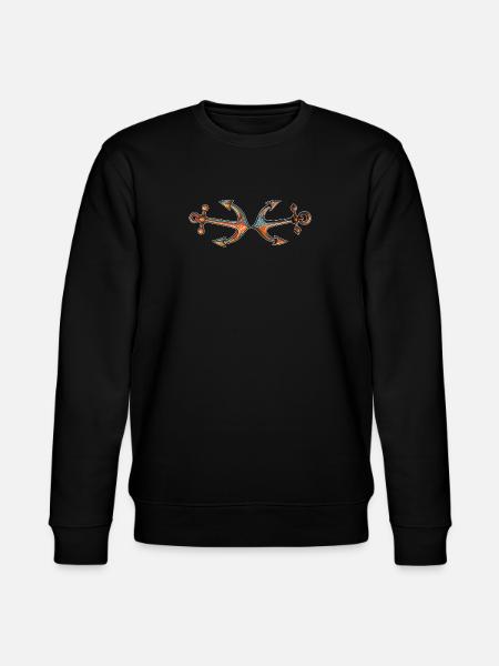 SHIP ANCHOR - Stanley/Stella CHANGER Unisex Organic Sweatshirt - black