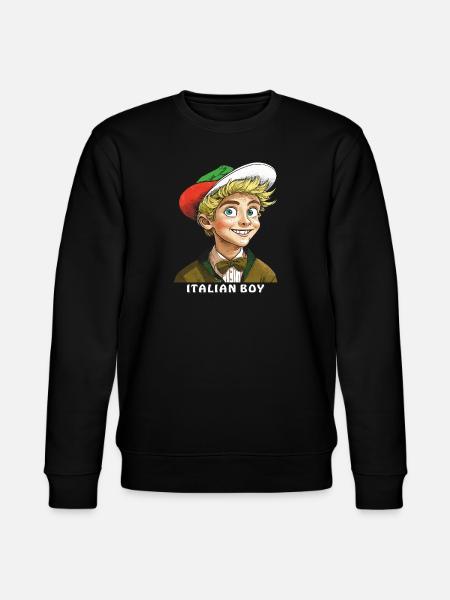BOY ITALY ITALIAN BOY - Stanley/Stella CHANGER Unisex Organic Sweatshirt - black
