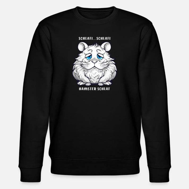 SCHLAFI SCHLAFI SOMMEIL HAMSTER - Sweat bio CHANGER Stanley/Stella Unisexe - noir