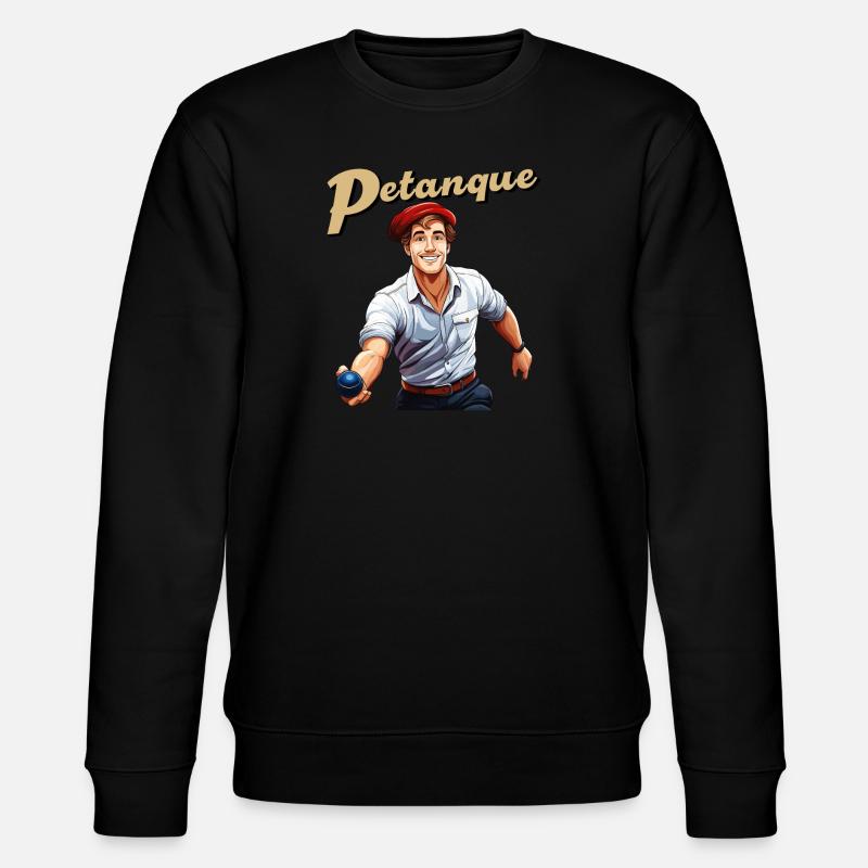 Petanque Mann - Stanley/Stella Unisex Bio-Sweatshirt CHANGER  - Schwarz