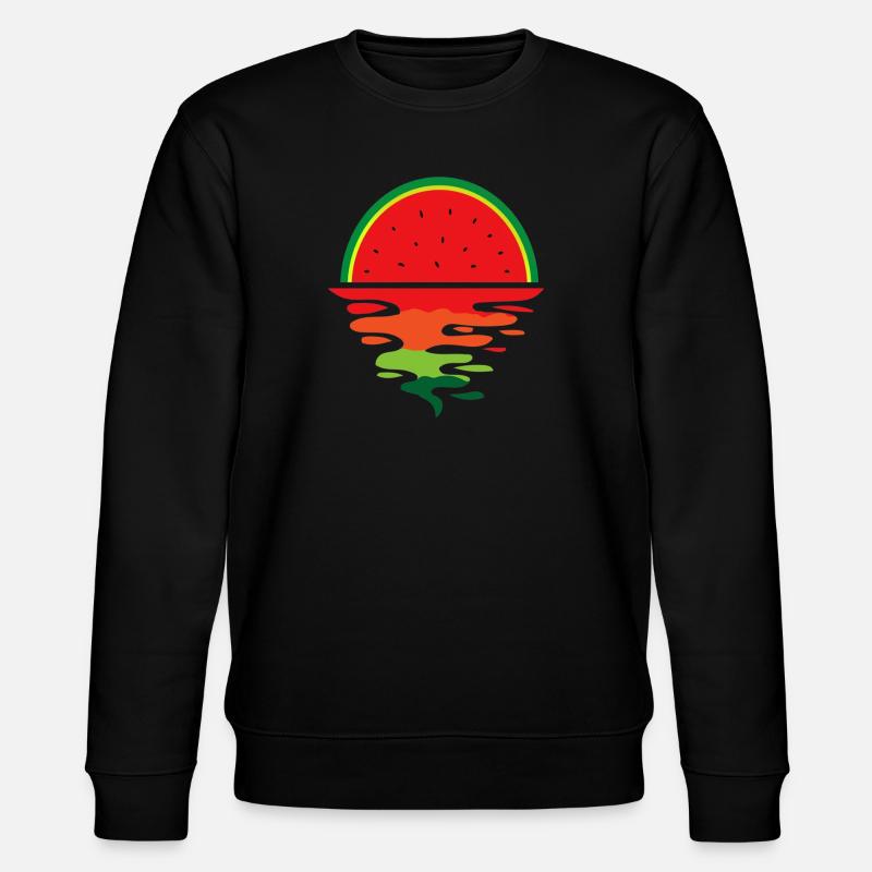 Watermelon Sunset - Stanley/Stella Unisex Bio-Sweatshirt CHANGER  - Schwarz