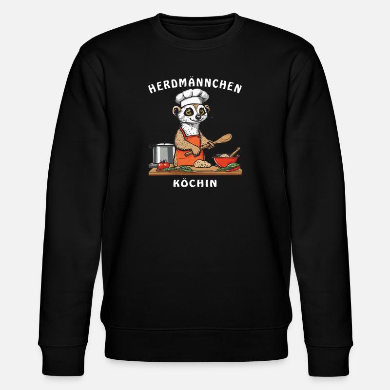 HERDMÄNNCHEN COOK - Stanley/Stella CHANGER Unisex Organic Sweatshirt - black