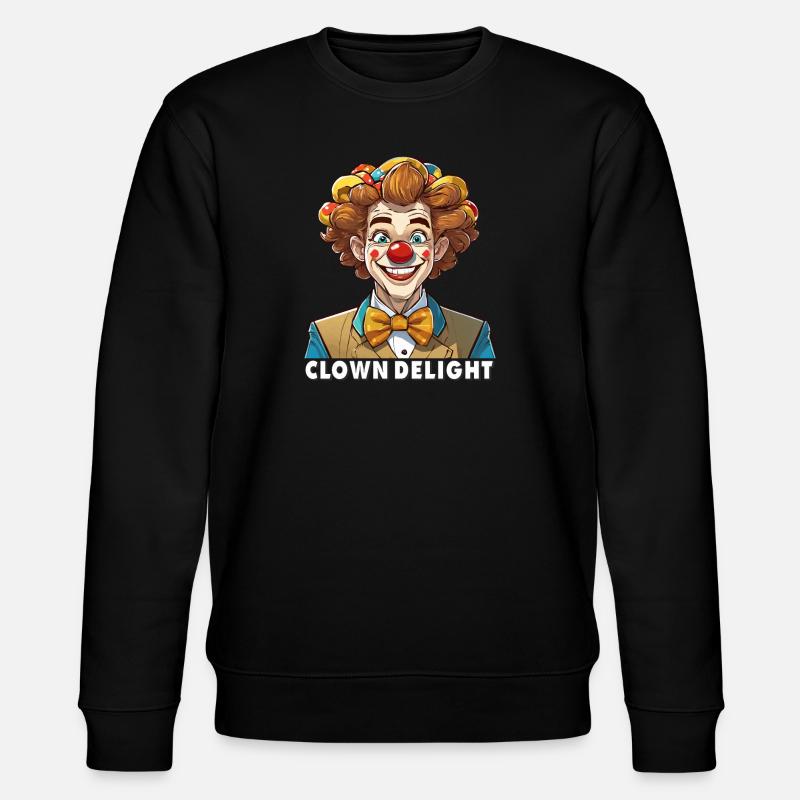 CLOWN DELIGHT - Stanley/Stella Unisex Bio-Sweatshirt CHANGER  - Schwarz
