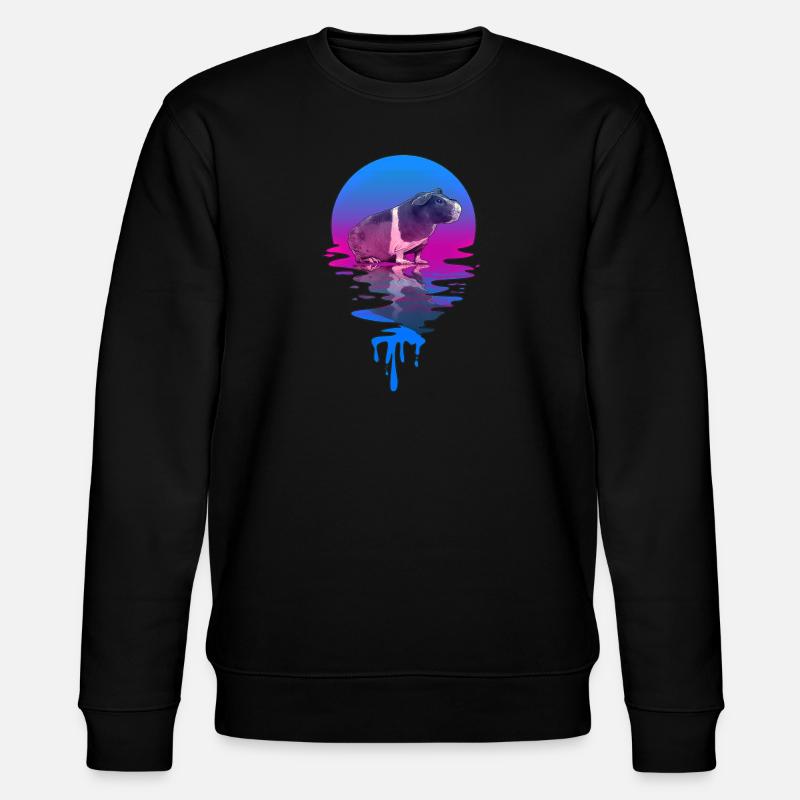 Coucher de soleil Maigre Cochon - Sweat bio CHANGER Stanley/Stella Unisexe - noir