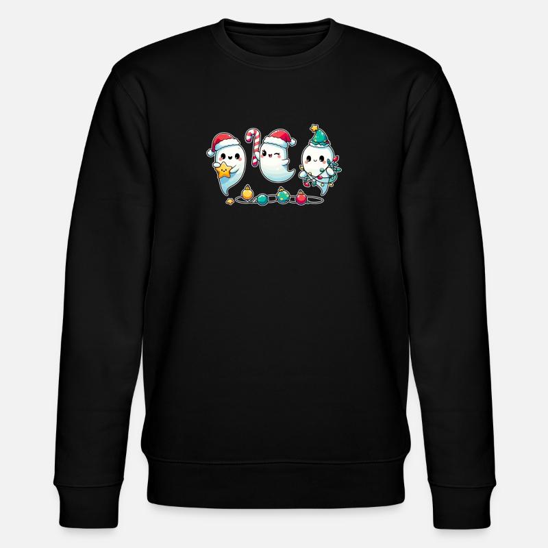 Ghosts for Christmas ghosts - Stanley/Stella Unisex Bio-Sweatshirt CHANGER  - Schwarz