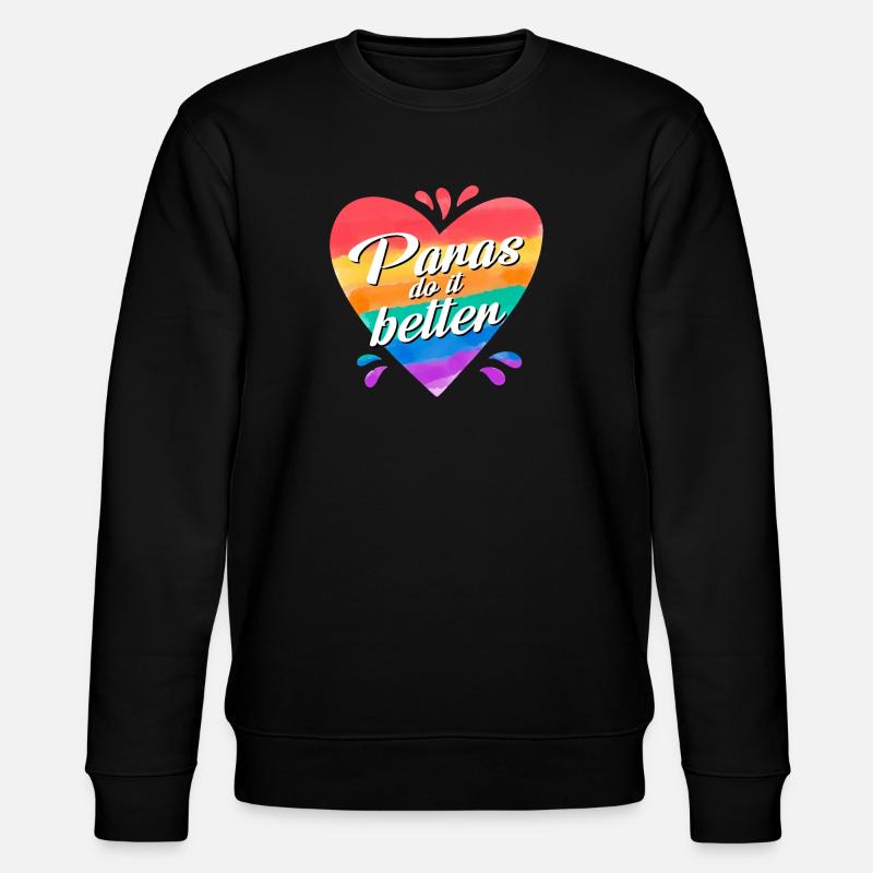 Paras do it better - Stanley/Stella Unisex Bio-Sweatshirt CHANGER  - Schwarz