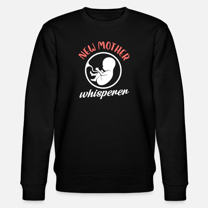 Nouvelle mère chuchotant - Sweat bio CHANGER Stanley/Stella Unisexe - noir