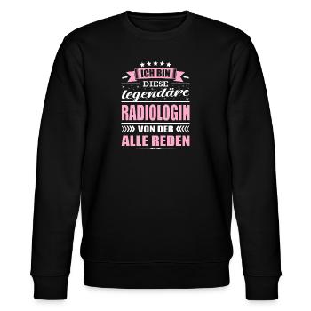 Ich Bin Diese Legendäre Radiologin Ärztin - Stanley/Stella Unisex Bio-Sweatshirt CHANGER  - Schwarz - Vorne - Nik (191cm) & Marisol (170cm)