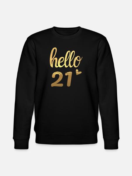 Hello 21 Gold - Stanley/Stella CHANGER Unisex Organic Sweatshirt - black