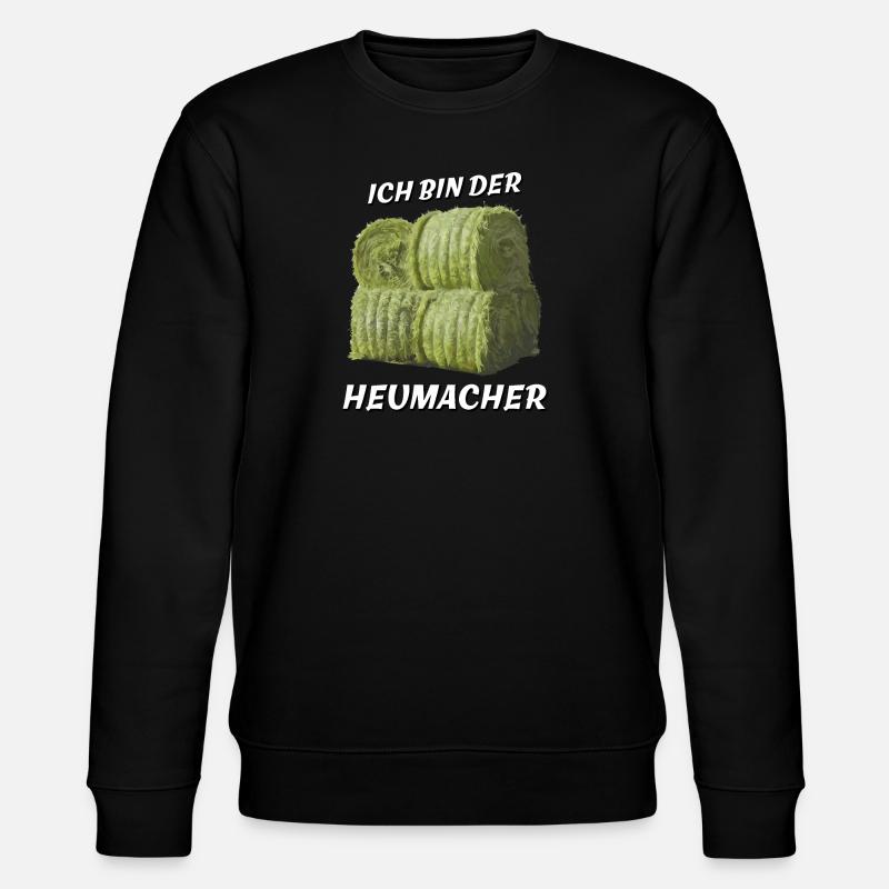 ICH BIN DER HEUMACHER - Stanley/Stella Unisex Bio-Sweatshirt CHANGER  - Schwarz