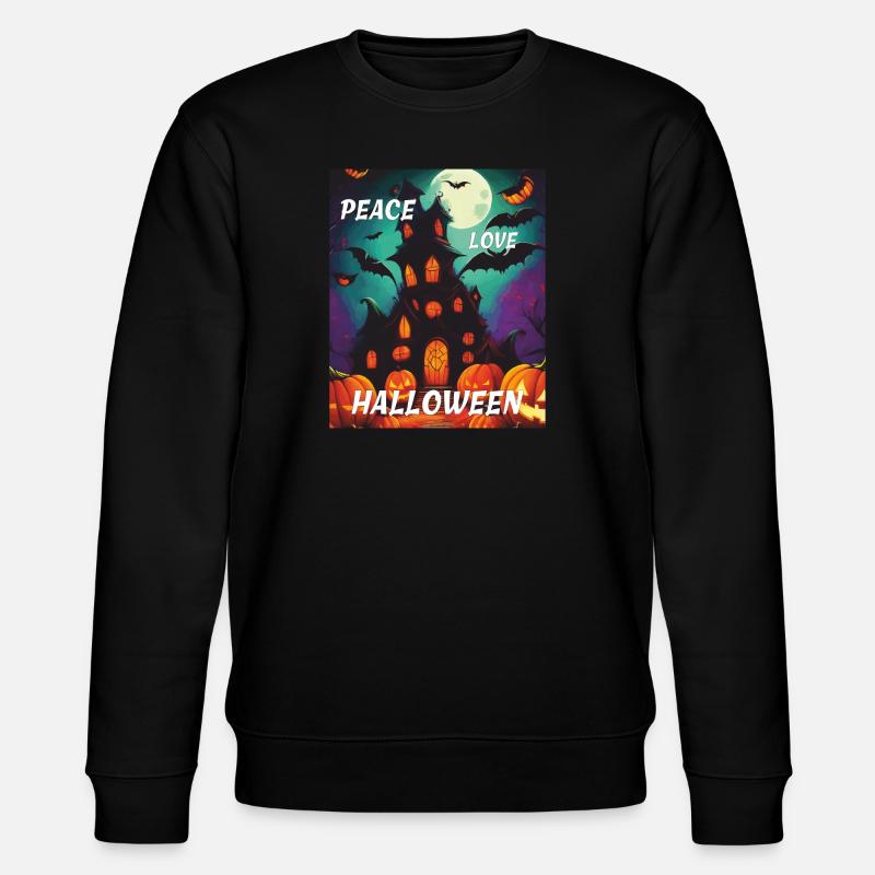 PAIX AMOUR HALLOWEEN - Sweat bio CHANGER Stanley/Stella Unisexe - noir