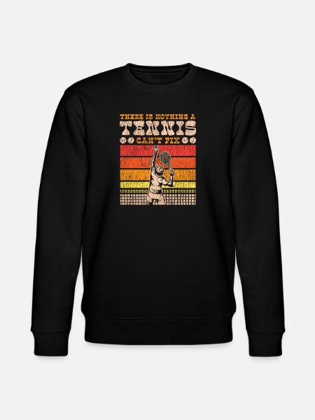 Funny Tennis Player Racket There - Stanley/Stella CHANGER Unisex Organic Sweatshirt - black