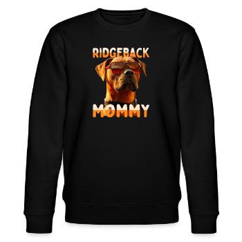Rhodesian Ridgeback Mommy Dogs Mom Mother's Day Mom - Stanley/Stella CHANGER Unisex Organic Sweatshirt - black - Front - Nik (191cm) & Marisol (170cm)