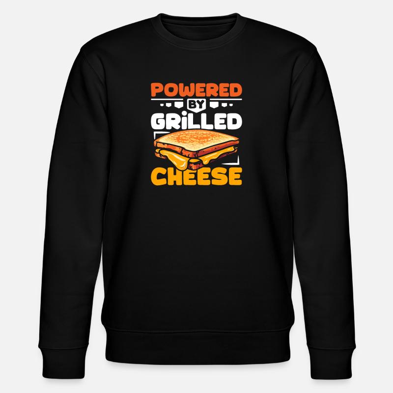 Propulsé par Grilled cheese - Sweat bio CHANGER Stanley/Stella Unisexe - noir