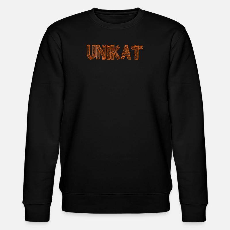 UNIKAT SDP Logo Einzigartig - Stanley/Stella Unisex Bio-Sweatshirt CHANGER  - Schwarz