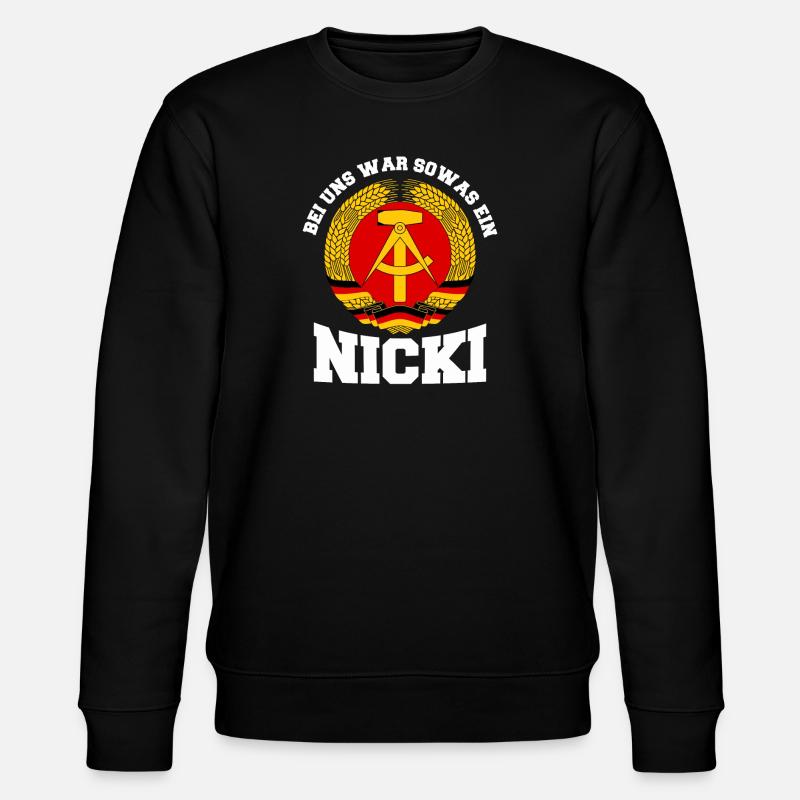 Itä-Saksa Itä-Itä-DDR Etusivu Itäblokki - Stanley/Stella CHANGER unisex luomu-collegepaita - musta