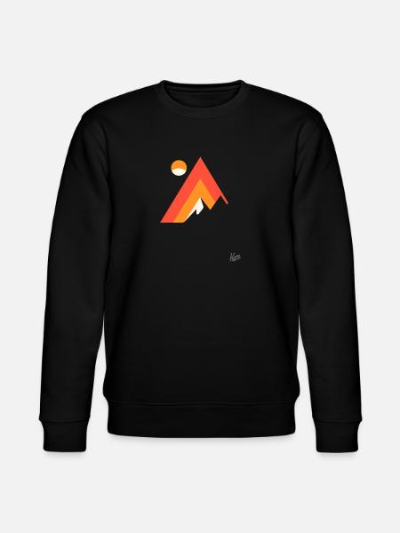 Mountain and nature - Stanley/Stella CHANGER Unisex Organic Sweatshirt - black