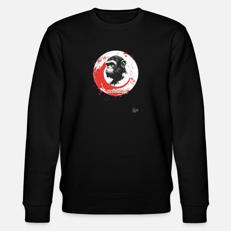 Apeolution : La révolution des singes - Sweat bio CHANGER Stanley/Stella Unisexe - noir