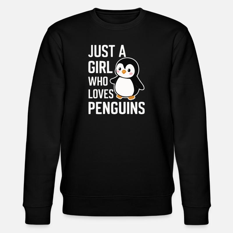 Pinguin Pinguine Tier - Stanley/Stella Unisex Bio-Sweatshirt CHANGER  - Schwarz