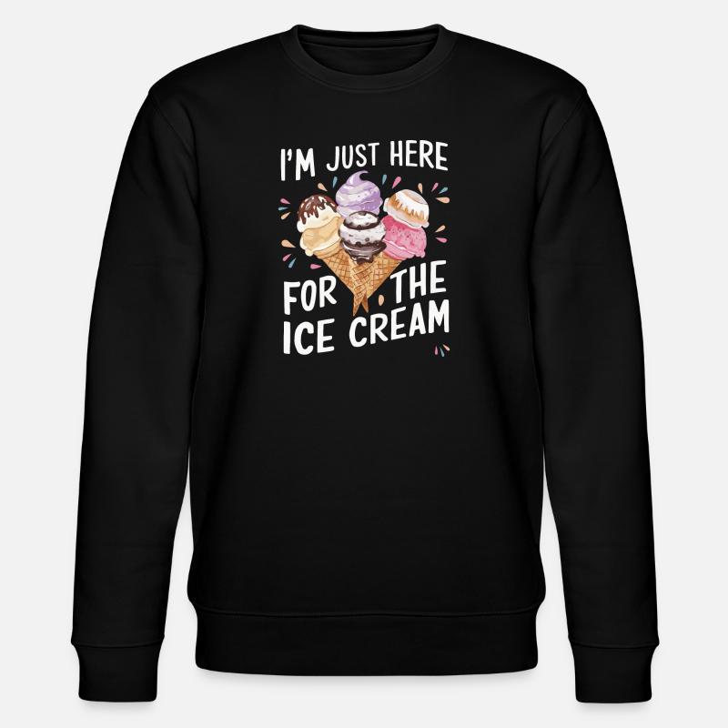 Ice Cream Sweets Ice Cream - Stanley/Stella CHANGER Unisex Organic Sweatshirt - black