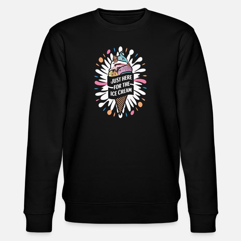 Eiscreme Süßigkeiten Eismilch - Stanley/Stella CHANGER Unisex Organic Sweatshirt - black