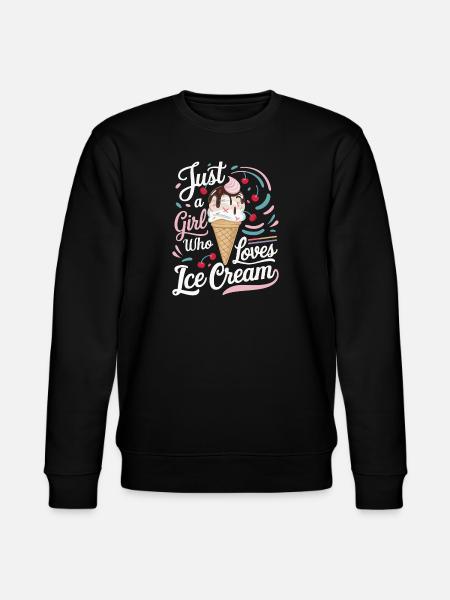 Ice Cream Sweets Ice Cream - Stanley/Stella CHANGER Unisex Organic Sweatshirt - black