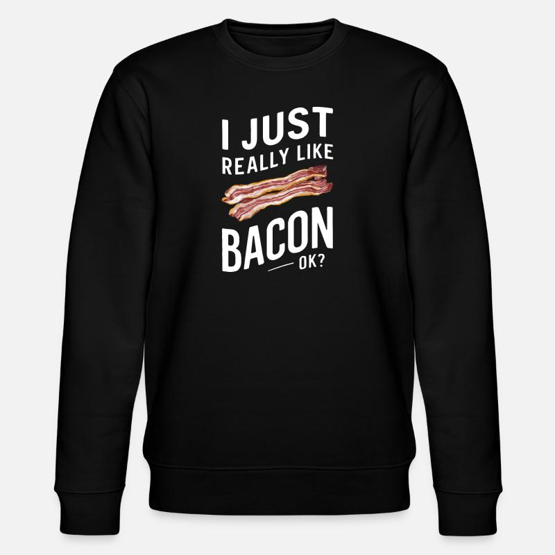 Bacon Breakfast Bacon - Stanley/Stella CHANGER Unisex Organic Sweatshirt - black