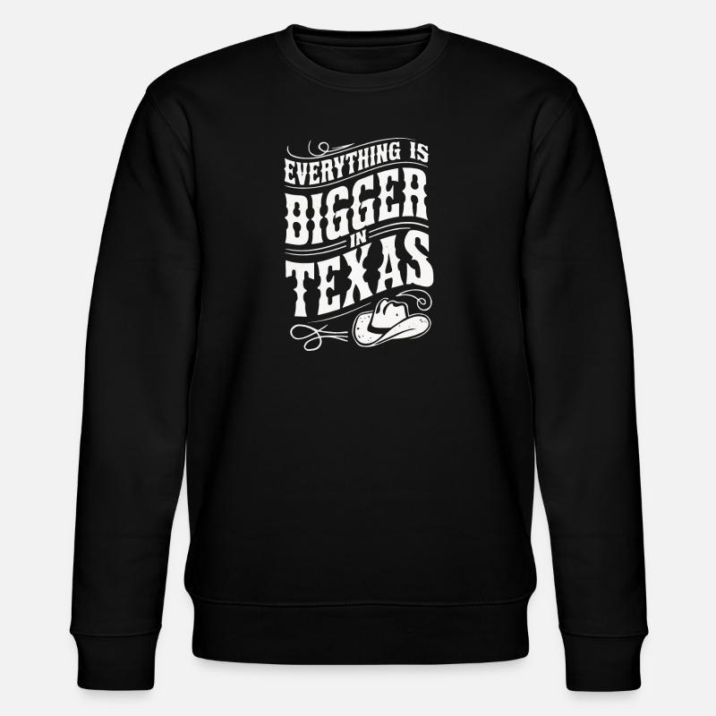 Texas State Texans Texas - Stanley/Stella CHANGER Unisex Organic Sweatshirt - black