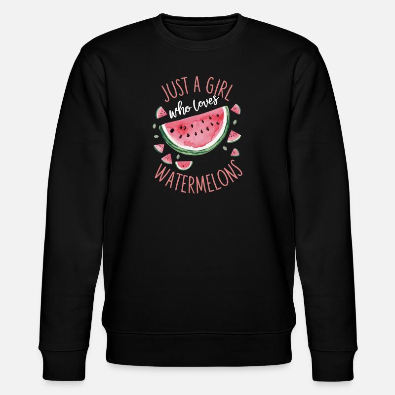 Pastèque, melon, fruit - Sweat bio CHANGER Stanley/Stella Unisexe - noir
