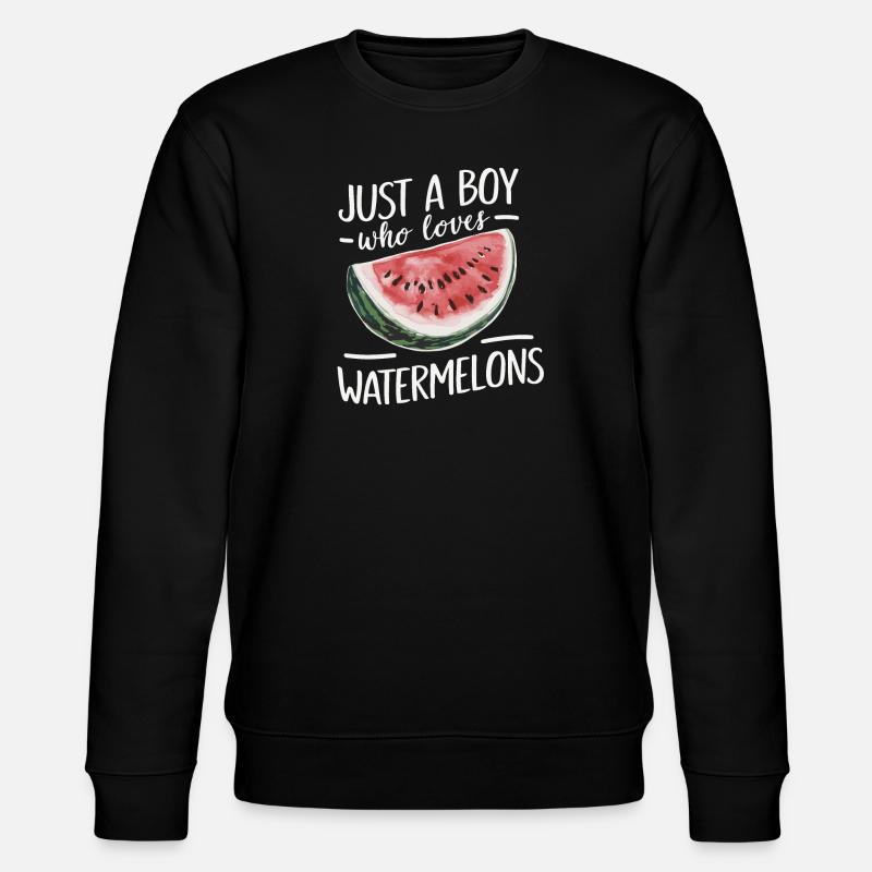 Pastèque, melon, fruit - Sweat bio CHANGER Stanley/Stella Unisexe - noir
