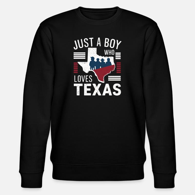 Texas State Texans Texas - Stanley/Stella CHANGER Unisex Organic Sweatshirt - black