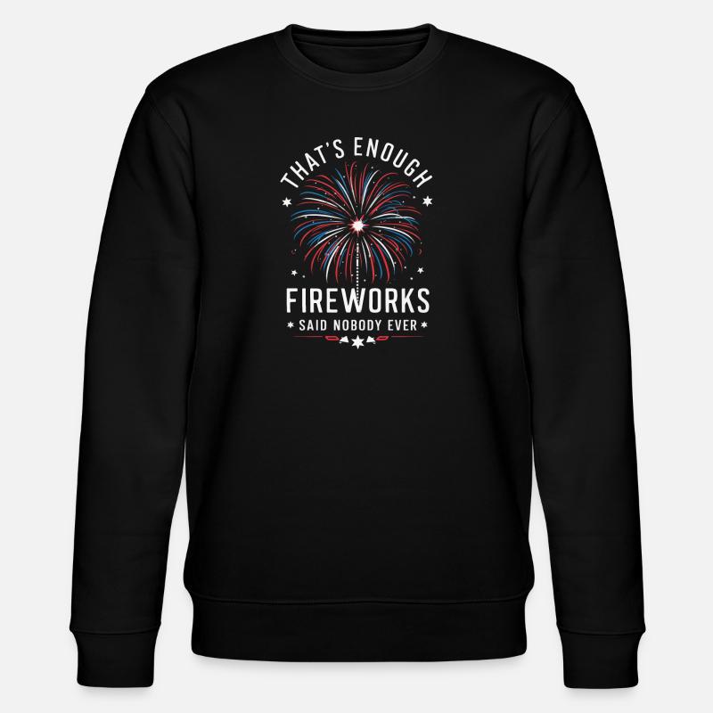 Pyrotechnics Fireworks Pyrotechnics - Stanley/Stella CHANGER Unisex Organic Sweatshirt - black