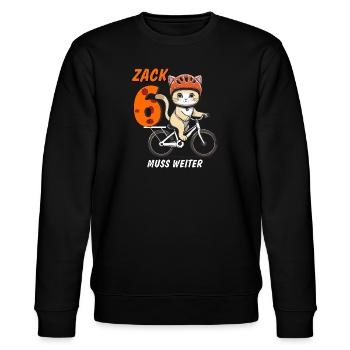 LE VÉLO DE CHAT DOIT CONTINUER ZACK SIX - Sweat bio CHANGER Stanley/Stella Unisexe - noir - Devant - Nik (191cm) & Marisol (170cm)