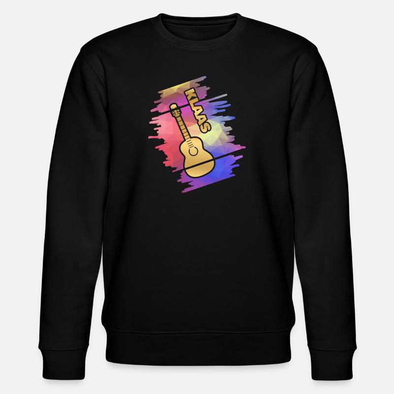 Klaas als Guitar - Stanley/Stella Unisex Bio-Sweatshirt CHANGER  - Schwarz