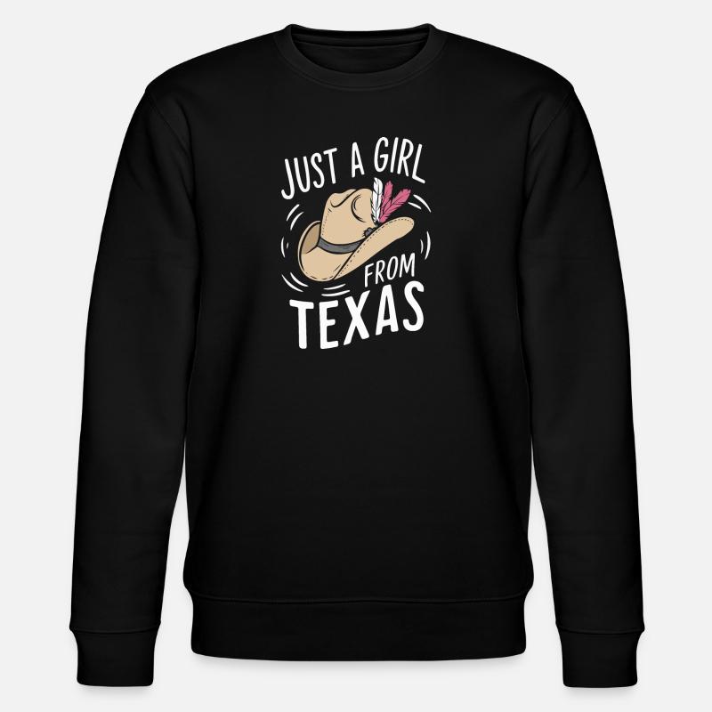 Texas State Texans Texas - Stanley/Stella CHANGER Unisex Organic Sweatshirt - black