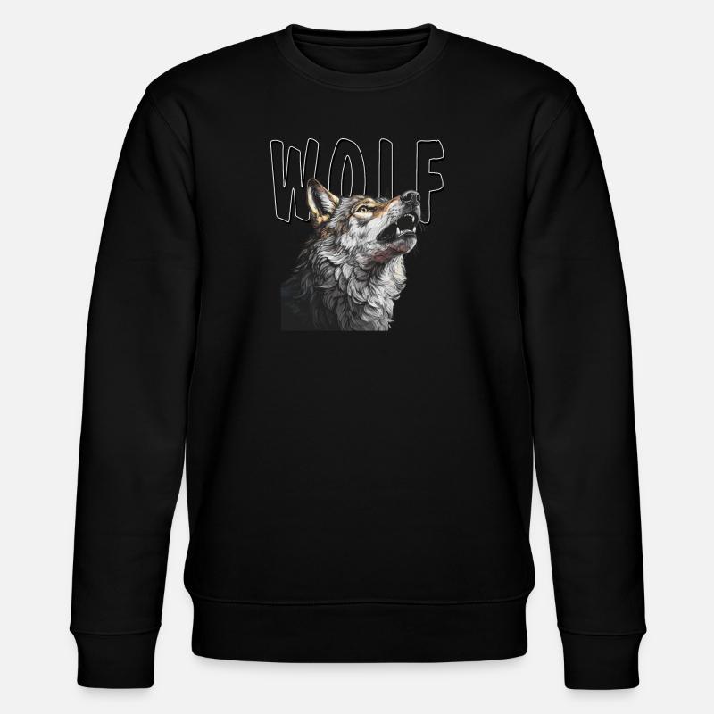 WOLF - Stanley/Stella CHANGER Unisex Organic Sweatshirt - black