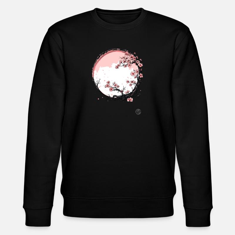 Fleurs de cerisier du Japon - Sweat bio CHANGER Stanley/Stella Unisexe - noir