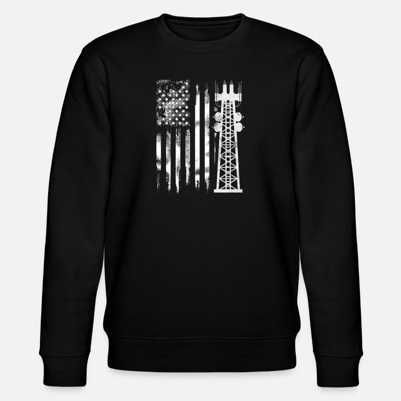 Patriotic Tower Climber Transmissionservie - Stanley/Stella Unisex Bio-Sweatshirt CHANGER - Schwarz