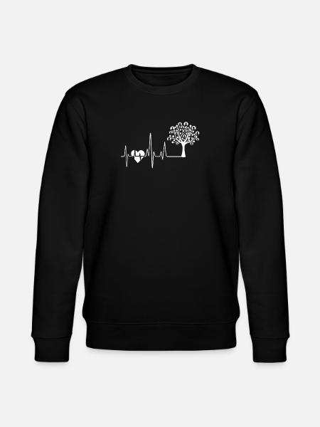 Genealogy Genealogy Heartbeat - Stanley/Stella CHANGER Unisex Organic Sweatshirt - black